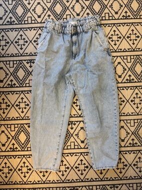 Zara Light Blue high waist Denim Pants